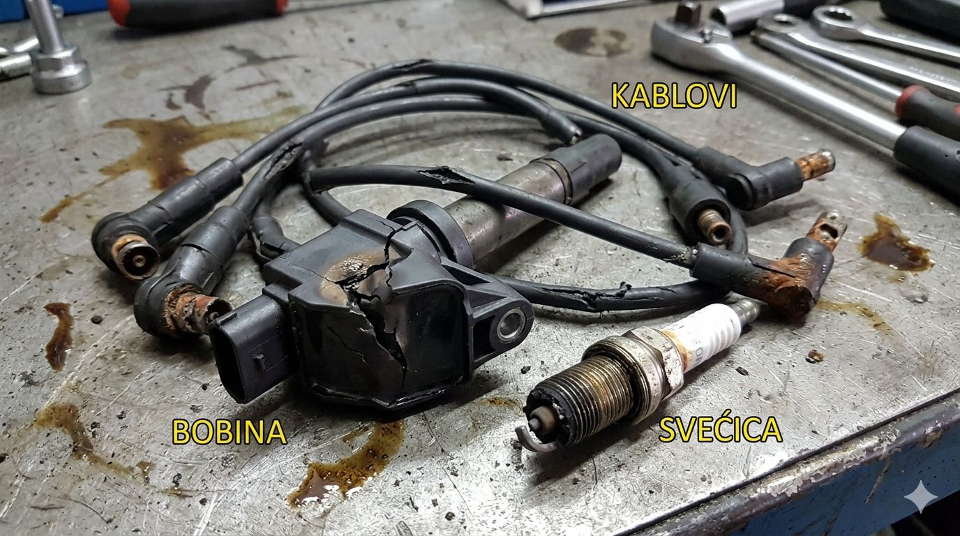  Kvar bombine i kablova u sistemu za paljenje